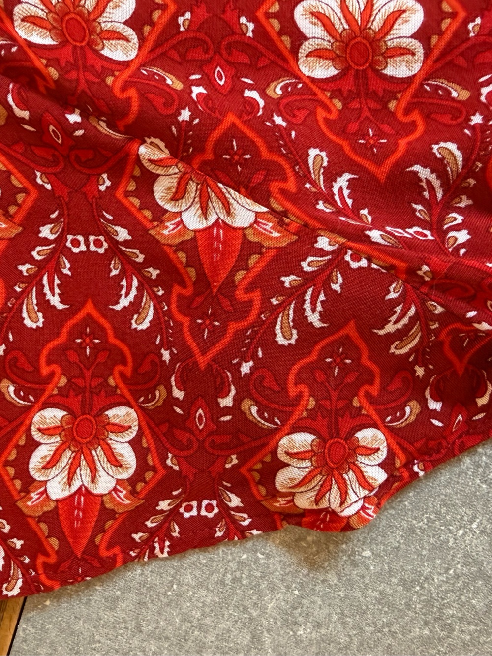 ZESICA Wrap V Neck Floral Ruffle Swing Mini Dress Beach Coverup Medium - Picture 7 of 9